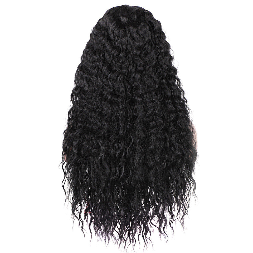 Wig Ladies Long Curly Hair African Small Curls