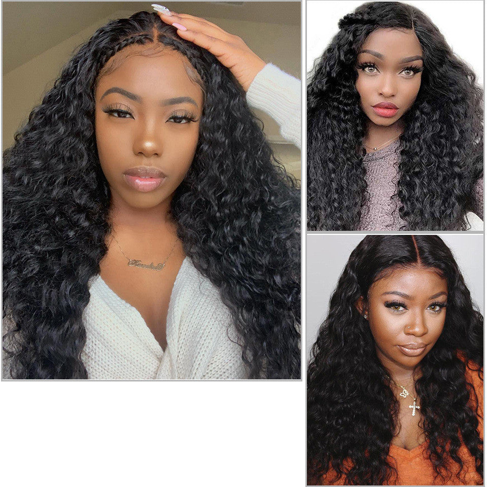 Wig Ladies Long Curly Hair African Small Curls