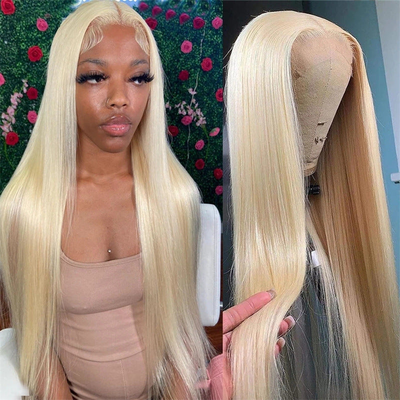 Women's Mid-length Straight Waist-length Wig Headgear